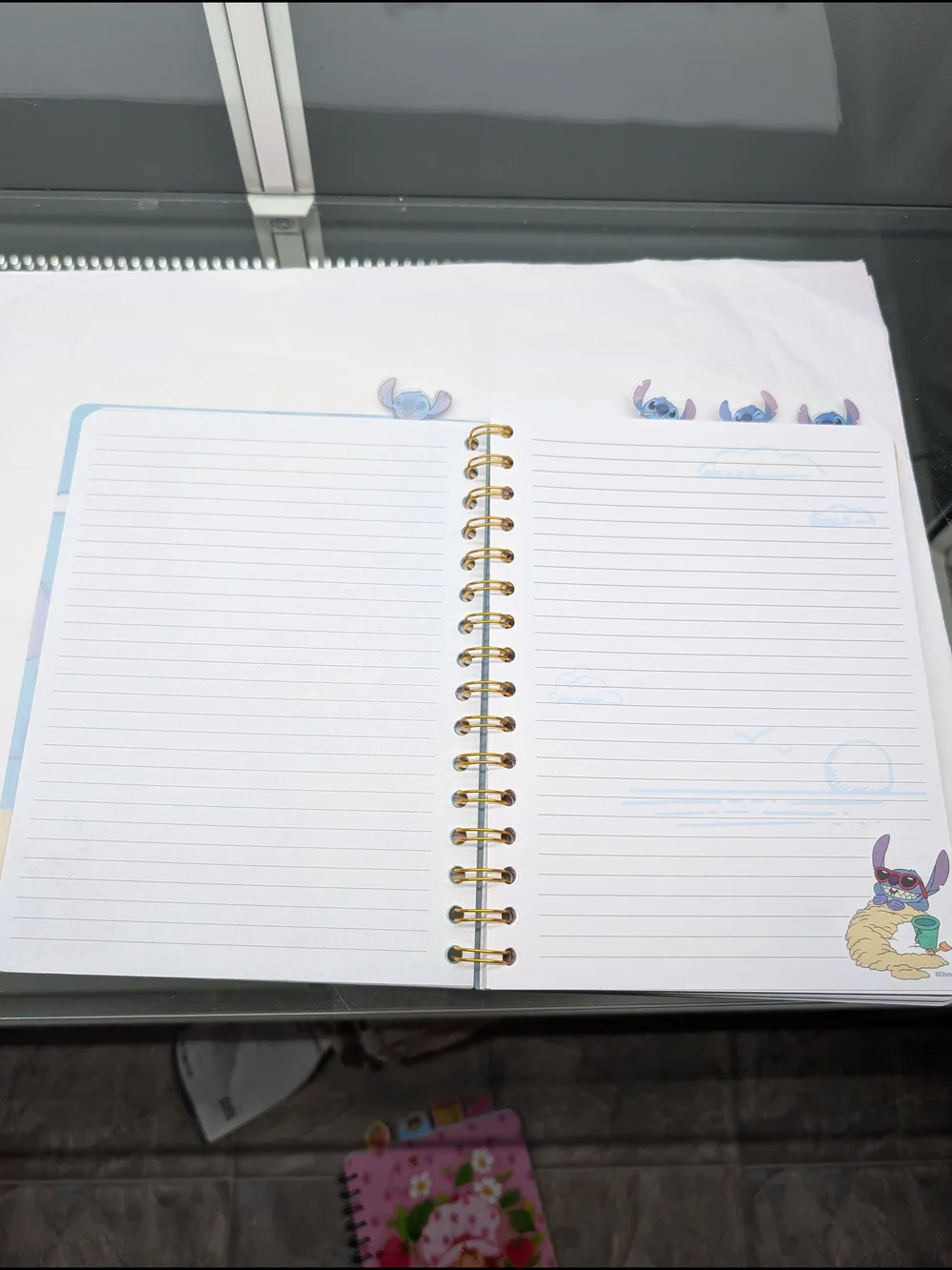 Strawberry Shortcake & Stitch Spiral Notebooks - Pink & Blue